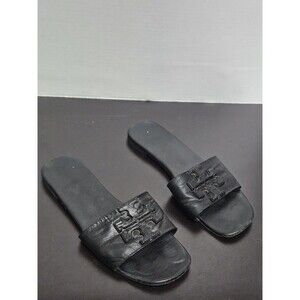 Sz 9 - Tory Burch Ines Leather Slide Sandal Women